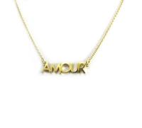 Les Trésors De Lily [N2857] - Collier Plaqué Or Amour