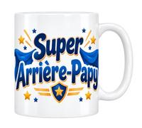 Les trésors d'érable Mug Arrière-Papy Super Arrière-Papy Céramique 330 ml | Idée Cadeau Original Homme Femme, Passe au Lave-Vaisselle et au Micro-Ondes, Impression Sublimation Haute Définition