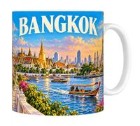 Les trésors d'érable Mug Bangkok - Le Cœur du Siam - Céramique 330 ml