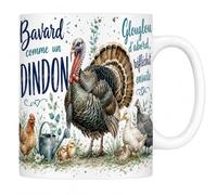Les trésors d'érable Mug Bavard comme un Dindon - Céramique 330 ml
