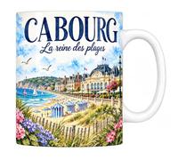 Les trésors d'érable Mug Cabourg - La Reine des Plages - Céramique 330 ml