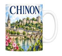 Les trésors d'érable Mug Chinon - La Forteresse Royale - Céramique 330 ml