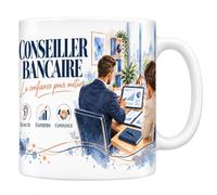 Les trésors d'érable Mug Conseiller Bancaire Céramique 330 ml | Mug Conseiller Bancaire, céramique 330 ml
