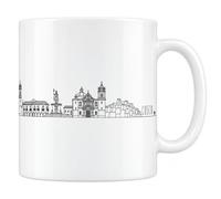 Les trésors d'érable Mug Cusco Épure Céramique 330 ml - Skyline au trait | Mug Cusco Épure, céramique 330 ml