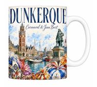 Les trésors d'érable Mug Dunkerque Carnaval & Jean Bart Céramique 330 ml | Mug Dunkerque, céramique 330 ml