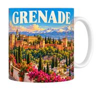 Les trésors d'érable Mug Grenade Espagne - L'Alhambra - Céramique 330 ml