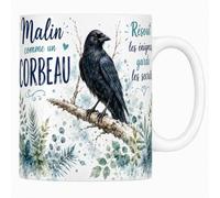 Les trésors d'érable Mug Malin comme un Corbeau - Céramique 330 ml
