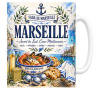 Les trésors d'érable Mug Marseille Céramique 330 ml | Fada de Marseille, Accent du Sud