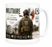 Les trésors d'érable Mug Militaire - Honneur, Courage, Fidélité EveryMug