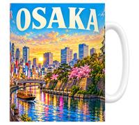 Les trésors d'érable Mug Osaka - La Cuisine du Japon - Céramique 330 ml