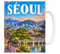 Les trésors d'érable Mug Séoul - La Capitale du Miracle - Céramique 330 ml