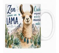 Les trésors d'érable Mug Zen comme un Lama - Céramique 330 ml