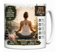 Les trésors d'érable Mug Zen Yoga Céramique 330 ml | Sérénité Intérieure