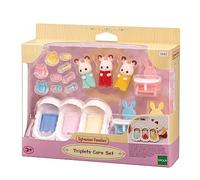 SYLVANIAN FAMILIES Les triplés lapin chocolat et accessoires puériculture Pour Enfant