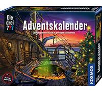 Les trois ? ? Calendrier de l'Avent de KOSMOS 632441, résolvez les 24 énigmes passionnantes dans l'épave de bateau effrayante, calendrier de l'Avent 2022 pour détectives, pour enfants à partir de 8