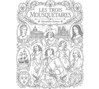 Les Trois Mousquetaires Coloriage Littéraire de Luxe: 72+ scènes illustrées du chef-d'œuvre d'Alexandre Dumas, Livre de coloriage littéraire pour adultes