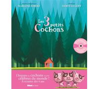 Les trois petits cochons - Marlène Jobert Livre CD Marlène Jobert - Marlène Jobert - Glénat Jeunesse - Livre CD - Contes et légendes jeunesse CD