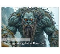 Les trolls - les souverains secrets de la Scandinavie, Version française (Calendrier mural 2026 DIN A3 portrait), Calendrier CALVENDO mensuel