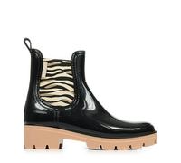 LES TROPEZIENNES PAR M. BELARBI Femme Noura Chaussures Ville Bottines/Boots, Noir-Zebre, 38 EU