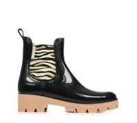 LES TROPEZIENNES PAR M. BELARBI Femme Noura Chaussures Ville Bottines/Boots, Noir-Zebre, 38 EU