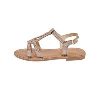 Les Tropeziennes Fille Backle Racine Accueil Chaussures-enfant Sandales -spartiates, Argent Beige, 34 EU