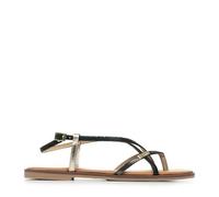 Les Tropeziennes par M. Belarbi Femme MONAGUM Chaussures Ville Sandales, Noir-Multi, 41 EU