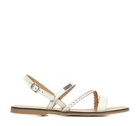 Les Tropeziennes par M. Belarbi Femme BATRESSE Chaussures Ville Sandale, Blanc, 40
