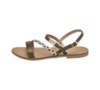 Les Tropeziennes par M. Belarbi Femme BATRESSE Chaussures Ville Sandale, Kaki-Multi, 40