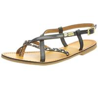 LES TROPEZIENNES PAR M. BELARBI Femme Chou Chaussures Ville Entre-Doigt, Marine-Or, 35.5 EU