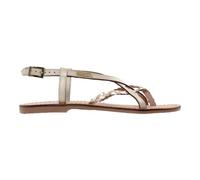 LES TROPEZIENNES PAR M. BELARBI Femme Chou Chaussures Ville Sandale, Beige-Serpent, 37 EU