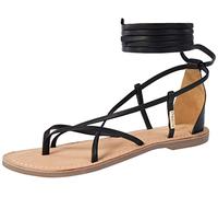 Les Tropeziennes par M. Belarbi Femme DJOYA Chaussures Ville Entre-Doigt, Noir, 37