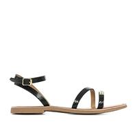 Les Tropeziennes par M. Belarbi Femme HANAK Chaussures Ville Sandale, Noir-Serp, 40