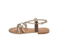 LES TROPEZIENNES PAR M. BELARBI Femme Harry Chaussures Ville Sandale, Leopard-Or, 40 EU