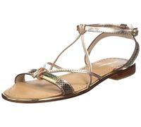 Les Tropeziennes par M. Belarbi Femme HIRONDEL Chaussures Ville Sandale, Or-Serpent, 39