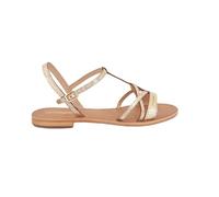 LES TROPEZIENNES PAR M. BELARBI Femme HIRONELA Sandale, Or CRAQUELE, 39 EU