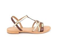 Les Tropéziennes par M. Belarbi Femme HIRONELA Sandale Plate, Marron, 38 EU