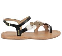 LES TROPEZIENNES PAR M. BELARBI Femme Holly Chaussures Ville Entre-Doigt, Noir-Or, 40 EU