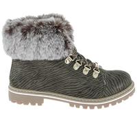 LES TROPEZIENNES PAR M. BELARBI Femme Lacen Chaussures Ville Bottes DE Neige, Kaki Zebre, 40 EU
