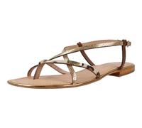 LES TROPEZIENNES PAR M. BELARBI Femme Monaco Chaussures Ville Entre-Doigt, Leopard-Or, 39 EU
