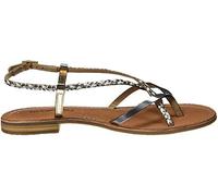 Les Tropéziennes par M. Belarbi Femme MONATRES Sandales Bride Arriere, Blanc (Blanc/Or 107), 39 EU