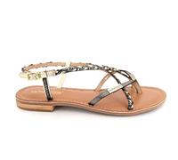 LES TROPEZIENNES PAR M. BELARBI Femme MONATRES Chaussures Ville Entre-Doigt, Noir Irise, 38 EU