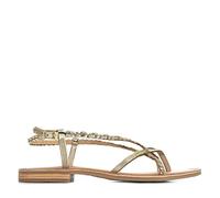 Les Tropeziennes par M. Belarbi Femme MONATRES Chaussures Ville Entre-Doigt, Or Irise, 39