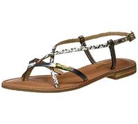 Les Tropéziennes par M. Belarbi Femme MONATRES Sandales Bride Arriere, Blanc (Blanc/Or 107), 39 EU