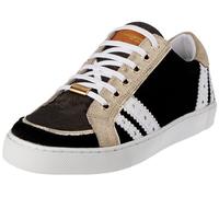 LES TROPEZIENNES PAR M.BELARBI Femme SUZANA Botte Tendance, Noir-Bronze, 36 EU