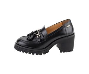 LES TROPEZIENNES PAR M. BELARBI Femme Victory Chaussures Ville Mocassin, Noir, 38 EU
