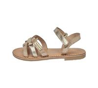 Sandales cuir enfant Badalia LES TROPEZIENNES® PAR M. BELARBI beige doré 30