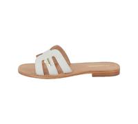 LES TROPEZIENNES PAR M. BELARBI Femme HADAMIA Chaussures Ville Mule et Sabot, Blanc-Serpent, 38 EU