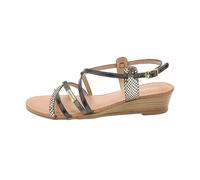 LES TROPEZIENNES PAR M. BELARBI HARO Chaussures Ville Sandale Talon Inf 5Cm, Noir-Multi