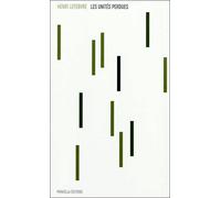 Les unités perdues - Henri Lefèbvre - Manuella Eds - broché - Poésie