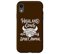 Les Vaches des Highlands sont Mon Animal Spirituel Coque pour iPhone XR